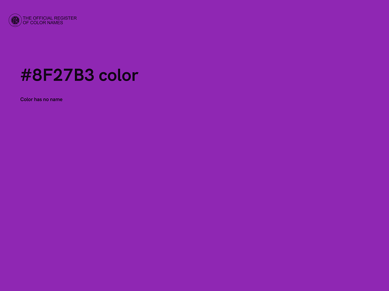 #8F27B3 color image