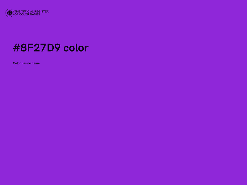 #8F27D9 color image