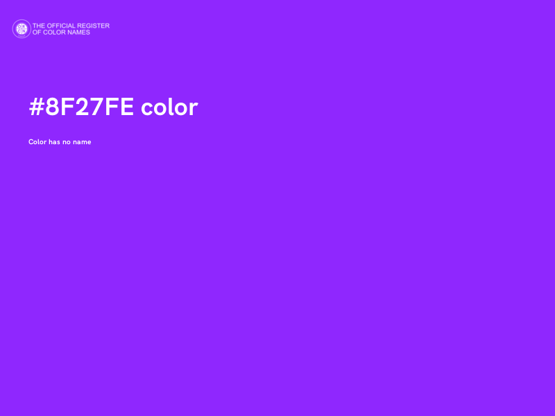 #8F27FE color image