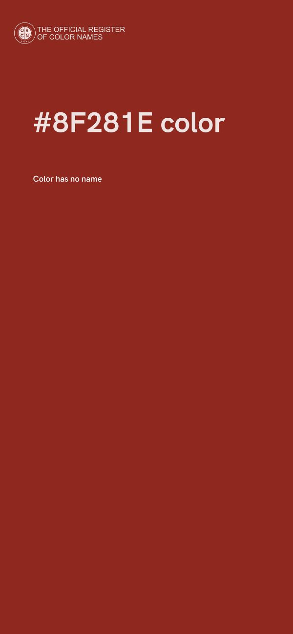 #8F281E color image