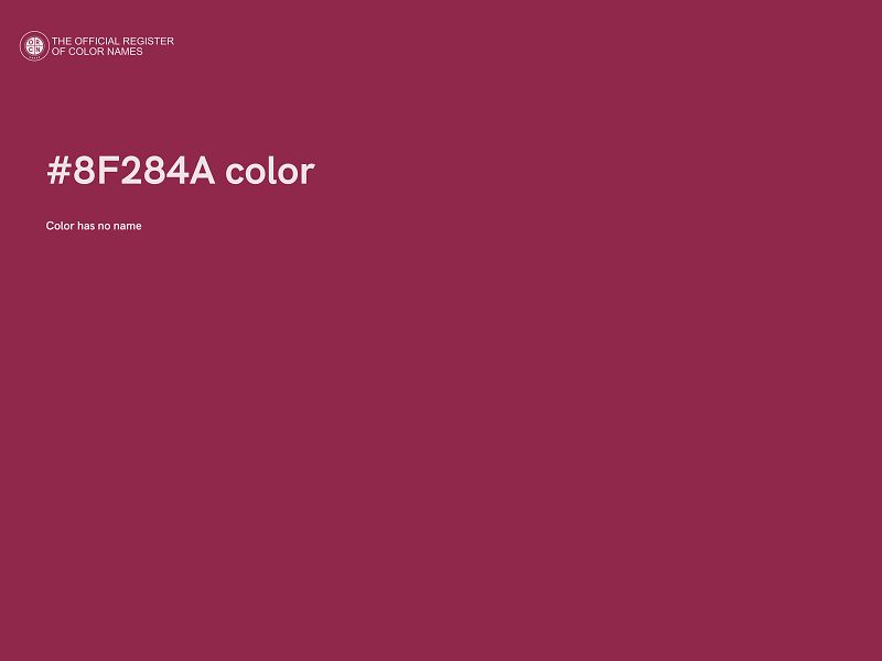 #8F284A color image