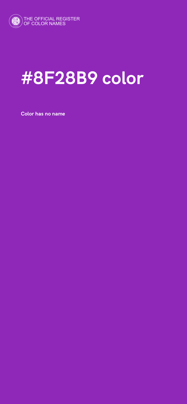 #8F28B9 color image