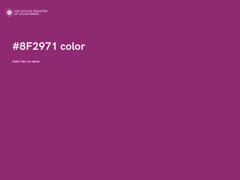 #8F2971 color image