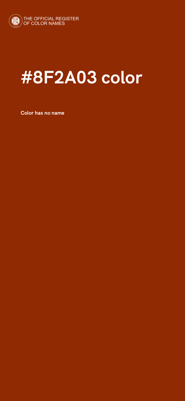 #8F2A03 color image