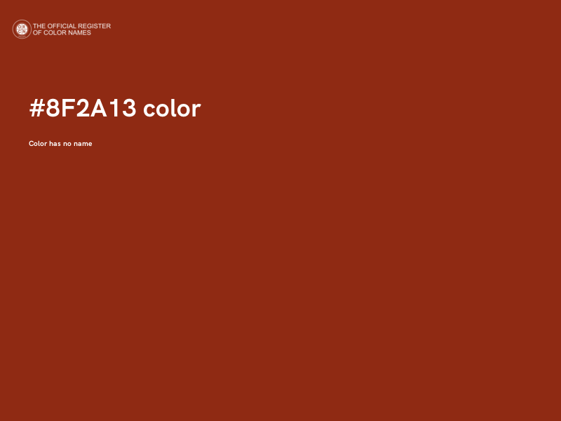 #8F2A13 color image