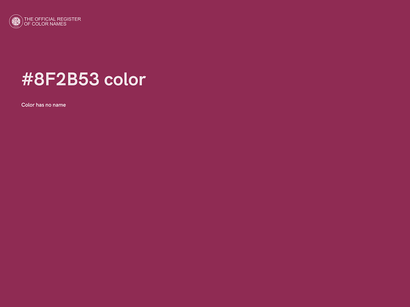 #8F2B53 color image