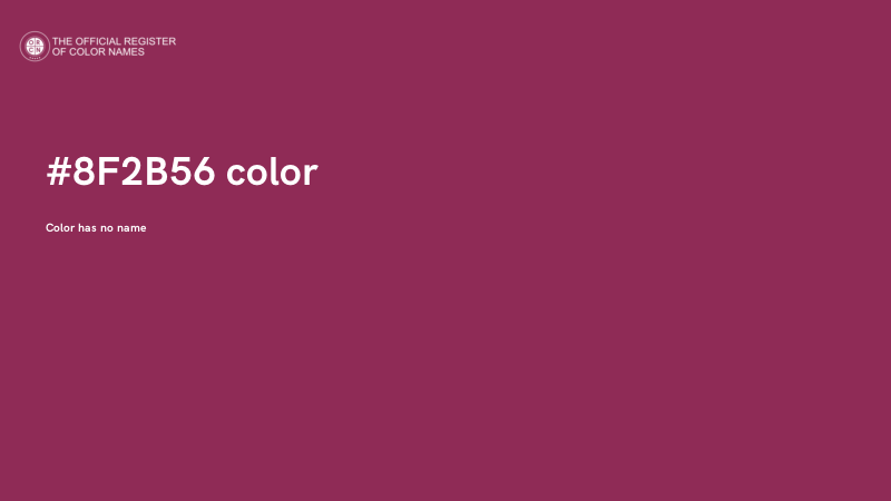 #8F2B56 color image