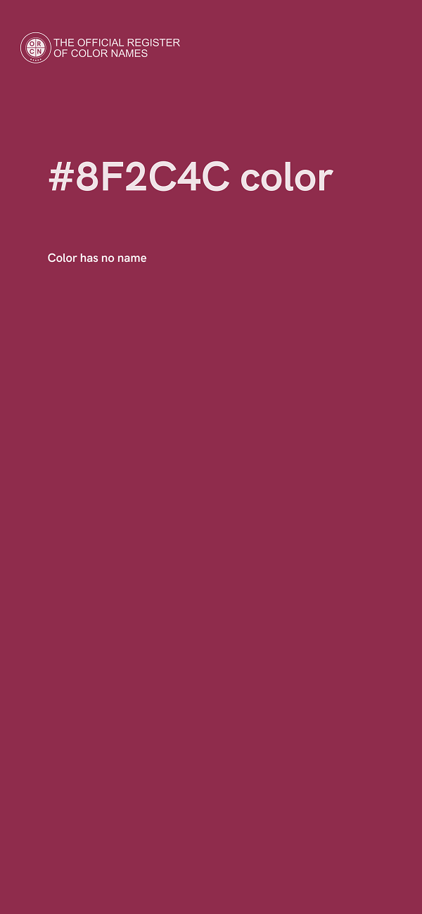 #8F2C4C color image