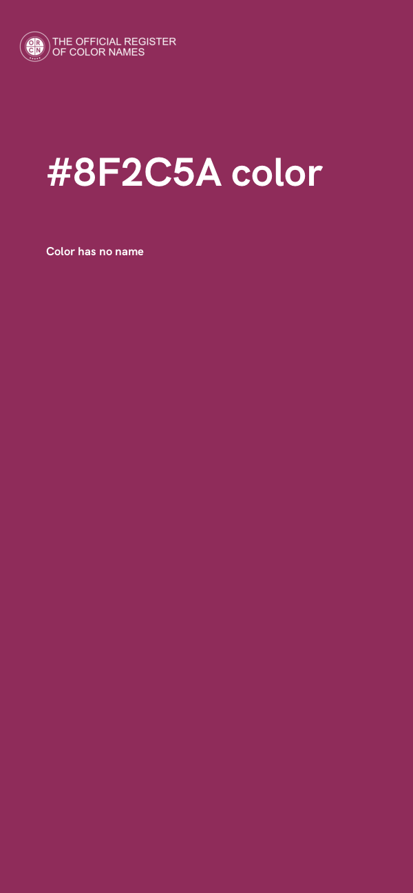 #8F2C5A color image