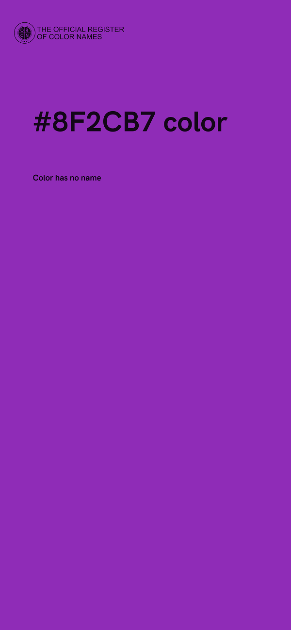 #8F2CB7 color image