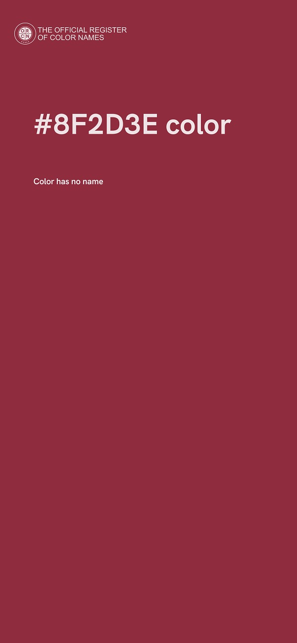 #8F2D3E color image