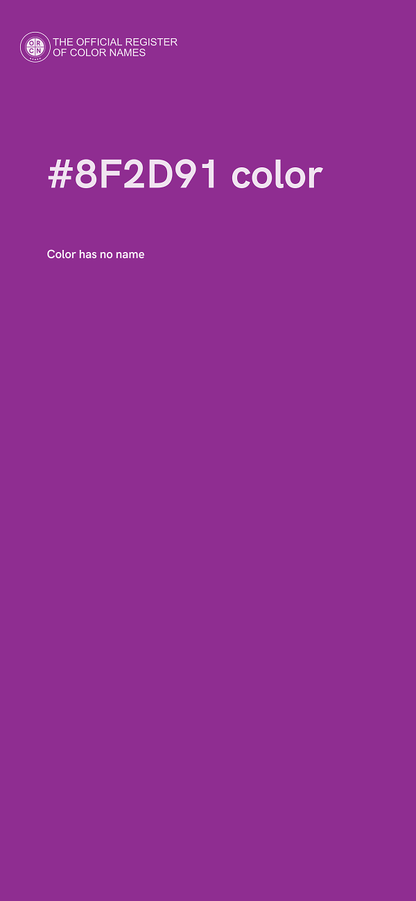 #8F2D91 color image