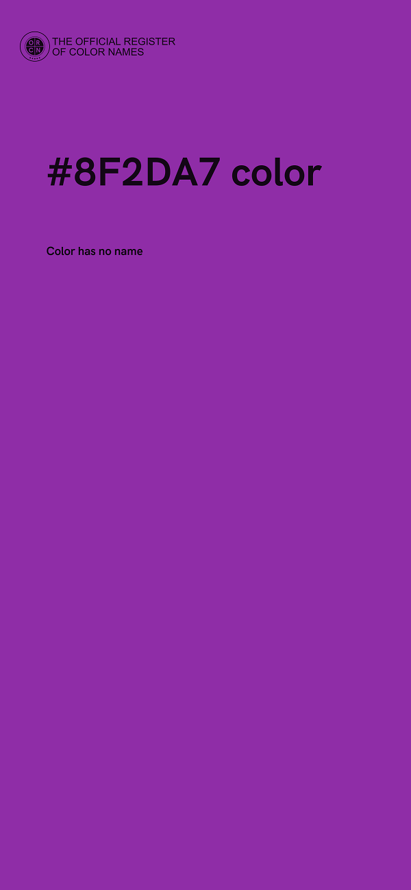 #8F2DA7 color image