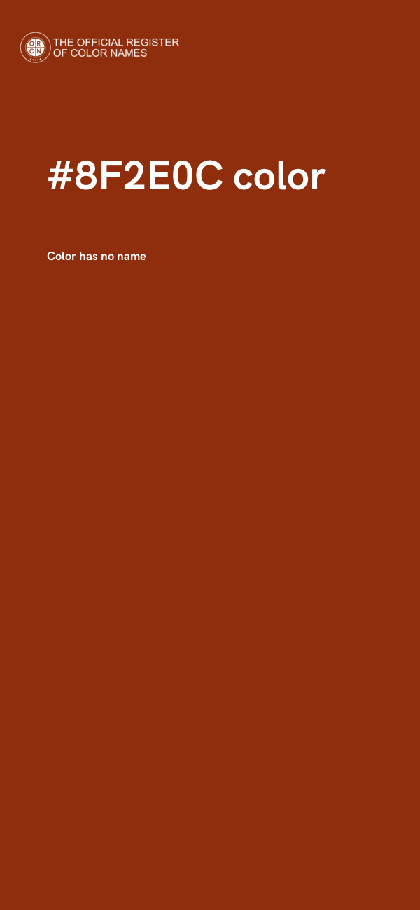 #8F2E0C color image