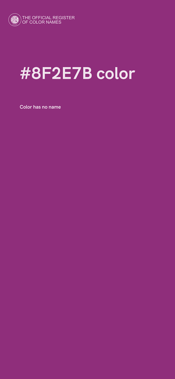 #8F2E7B color image
