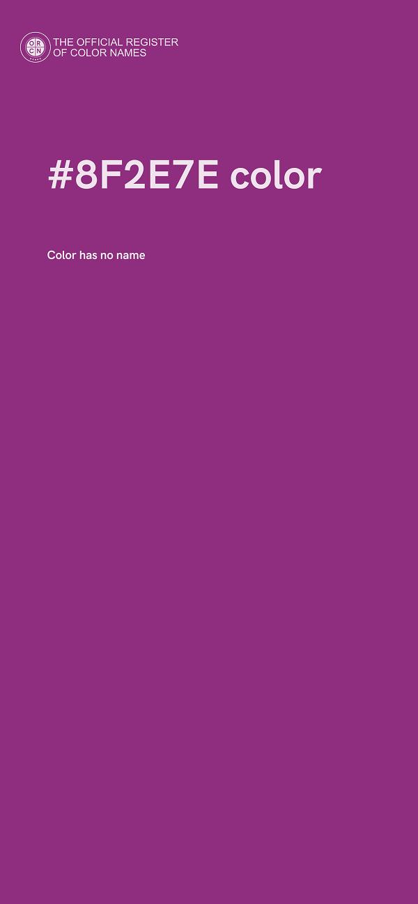 #8F2E7E color image