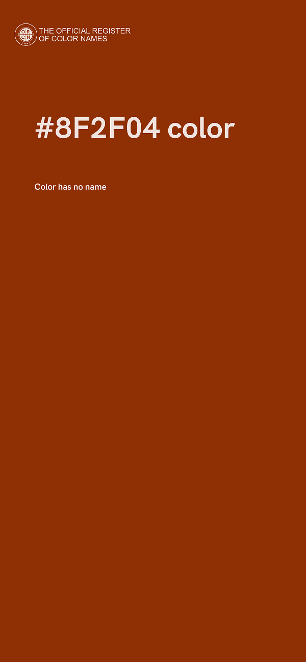 #8F2F04 color image