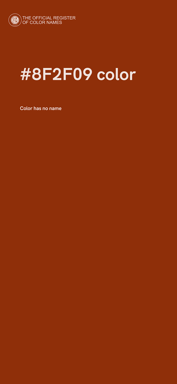 #8F2F09 color image