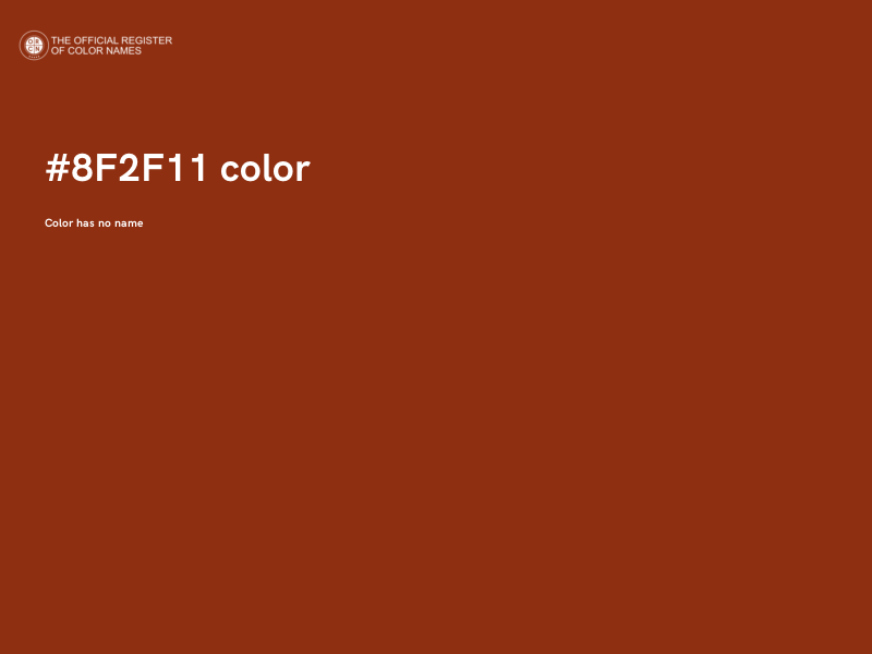 #8F2F11 color image