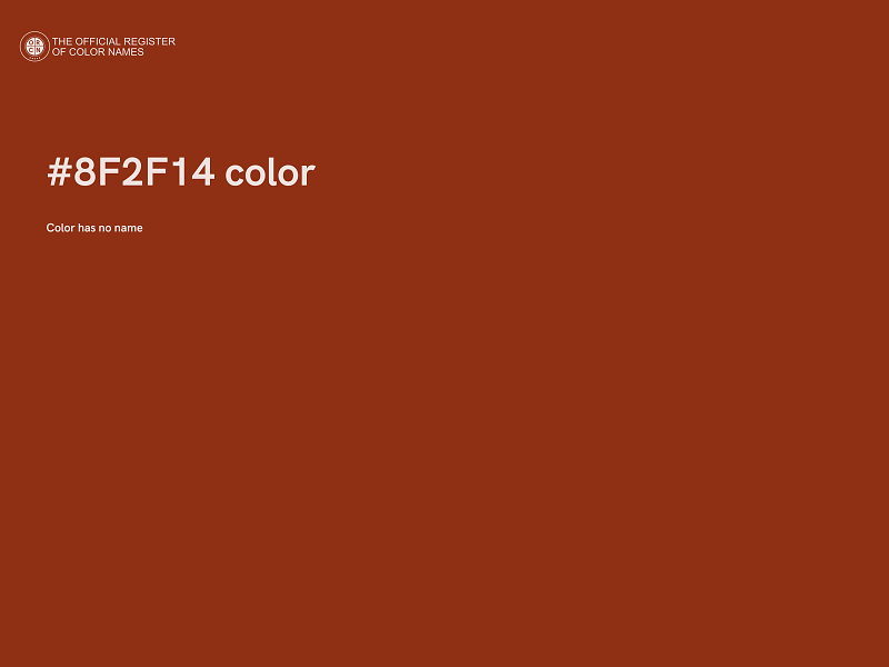 #8F2F14 color image