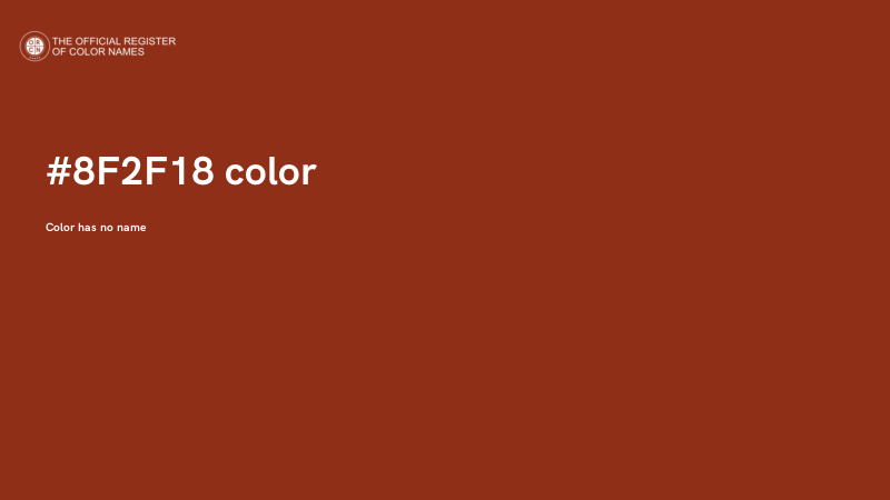 #8F2F18 color image
