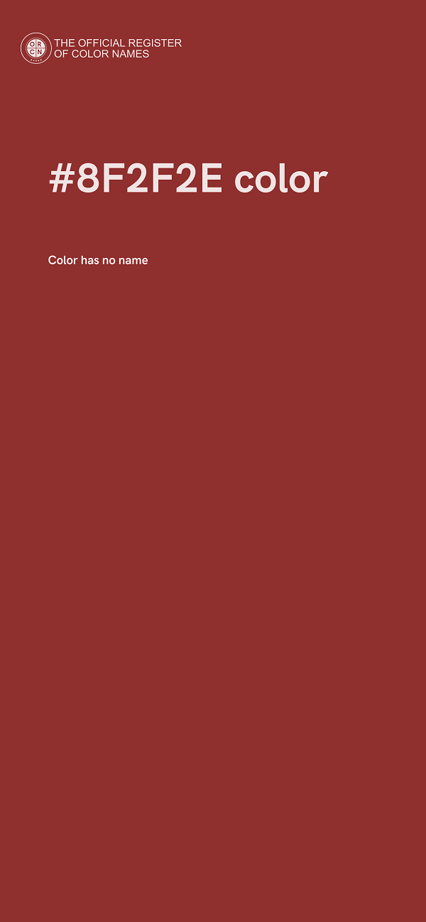 #8F2F2E color image