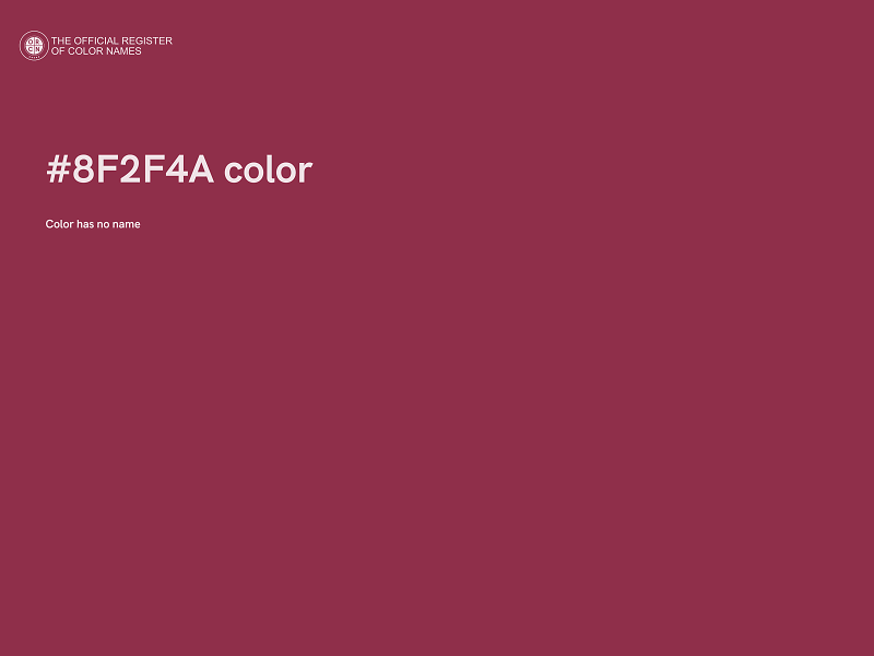 #8F2F4A color image