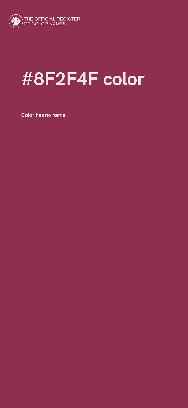 #8F2F4F color image