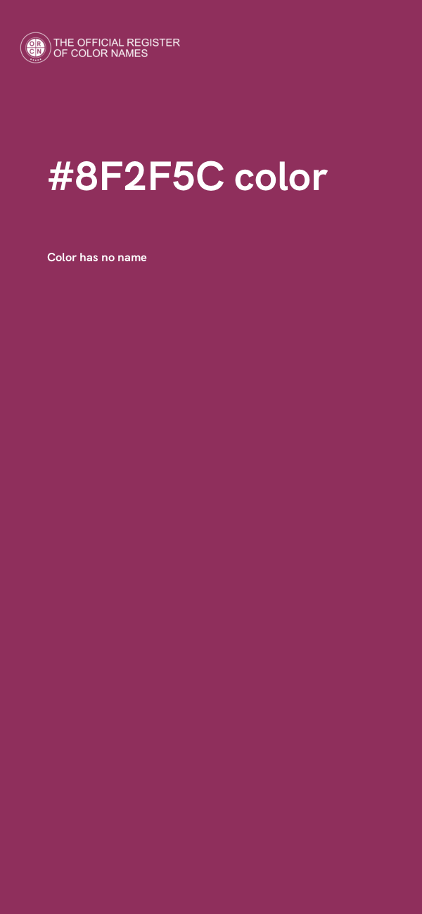 #8F2F5C color image
