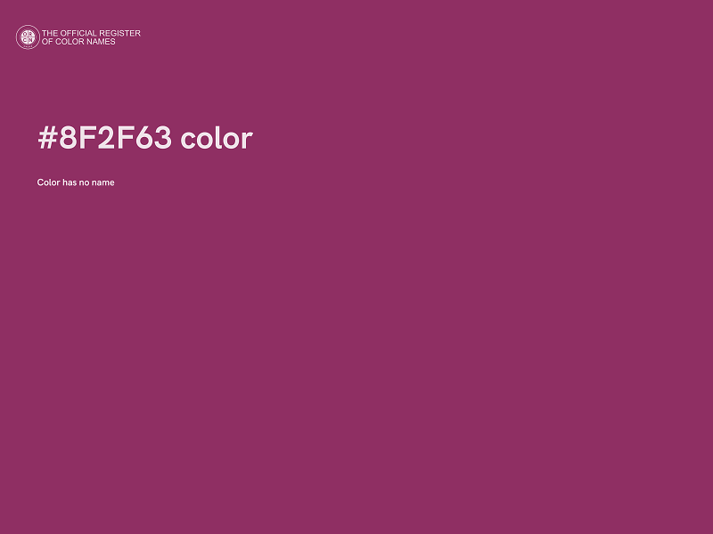 #8F2F63 color image