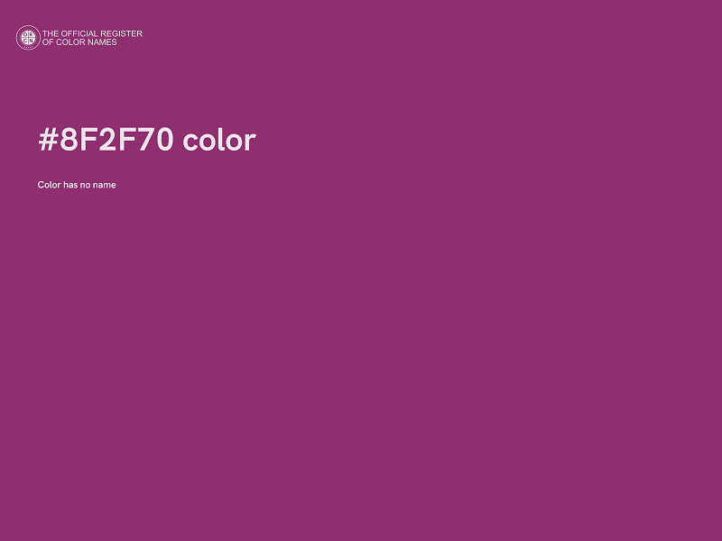 #8F2F70 color image