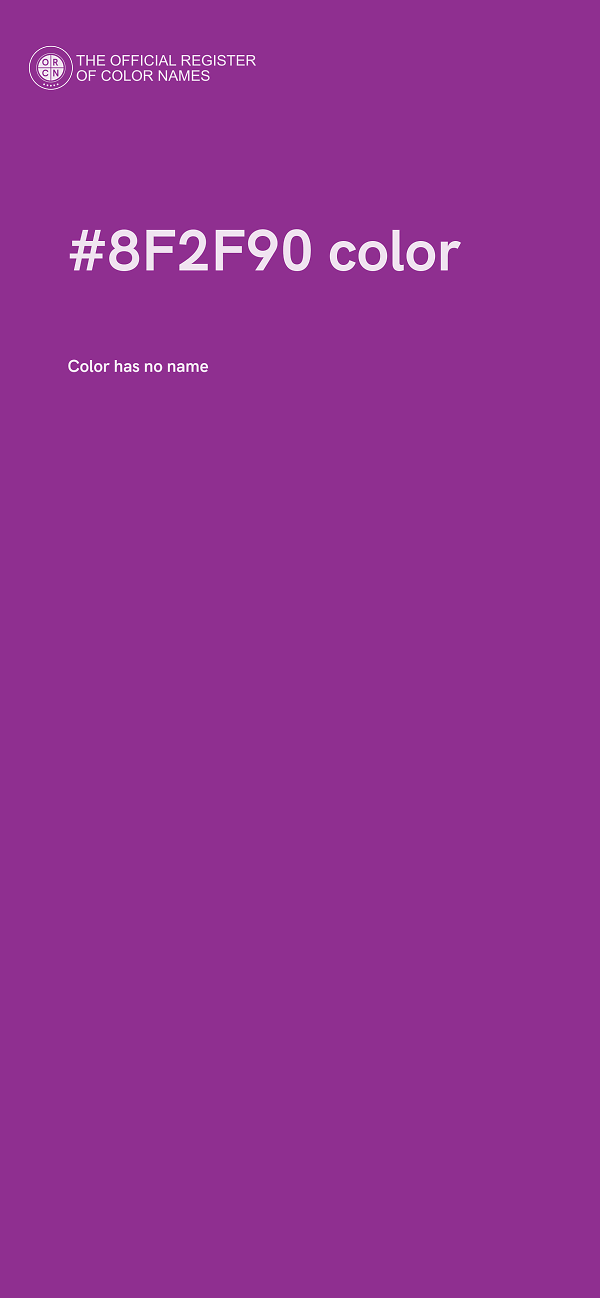 #8F2F90 color image