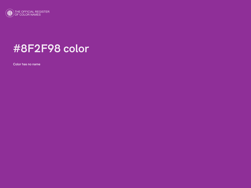 #8F2F98 color image