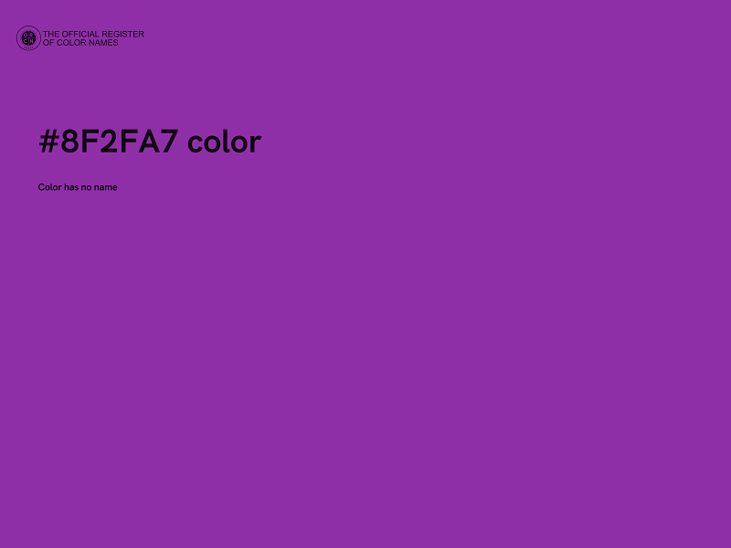#8F2FA7 color image