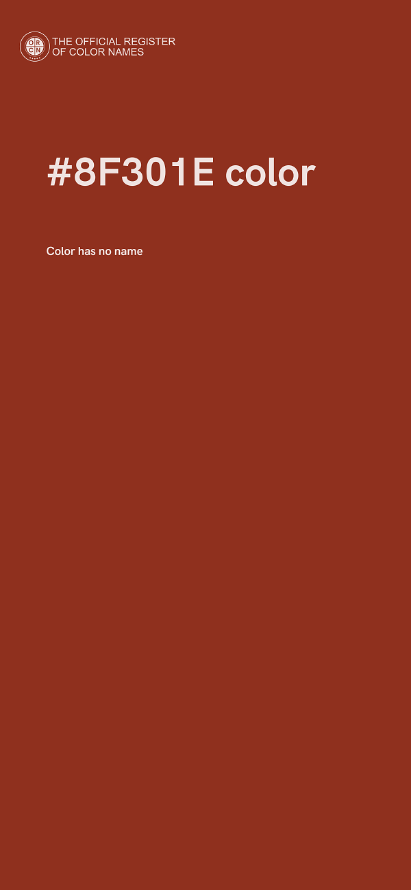 #8F301E color image