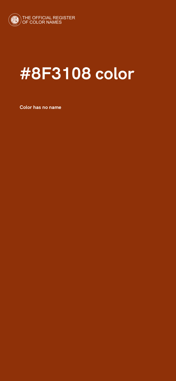 #8F3108 color image
