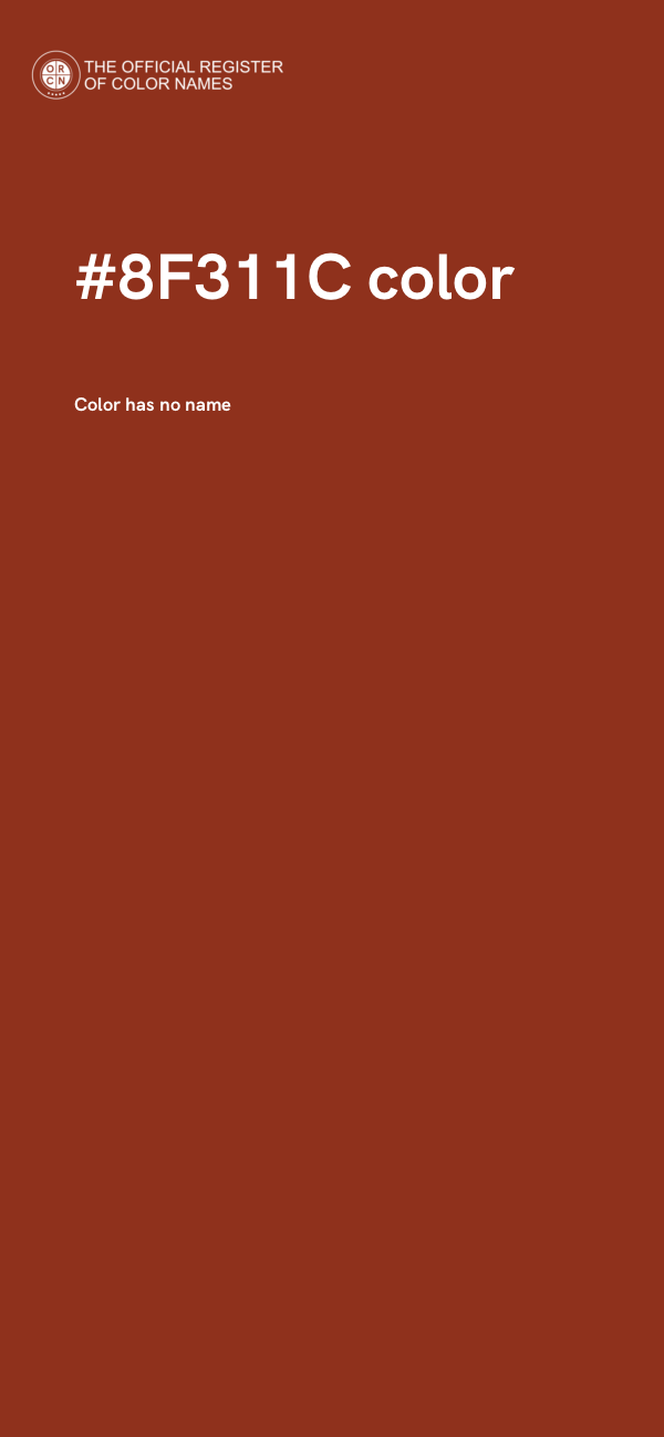 #8F311C color image