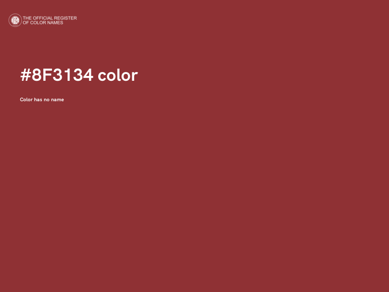 #8F3134 color image