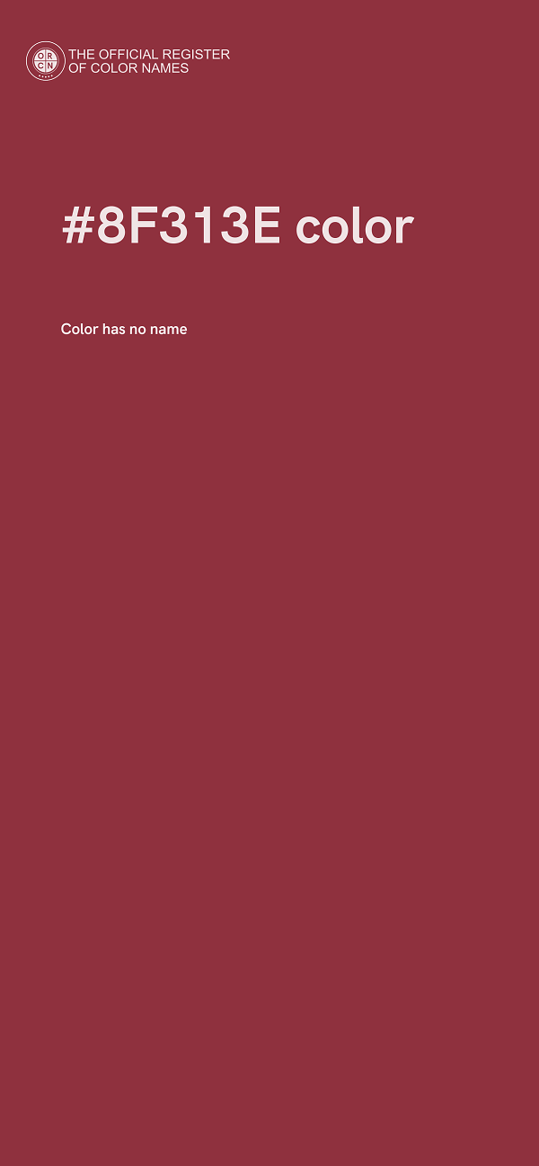 #8F313E color image