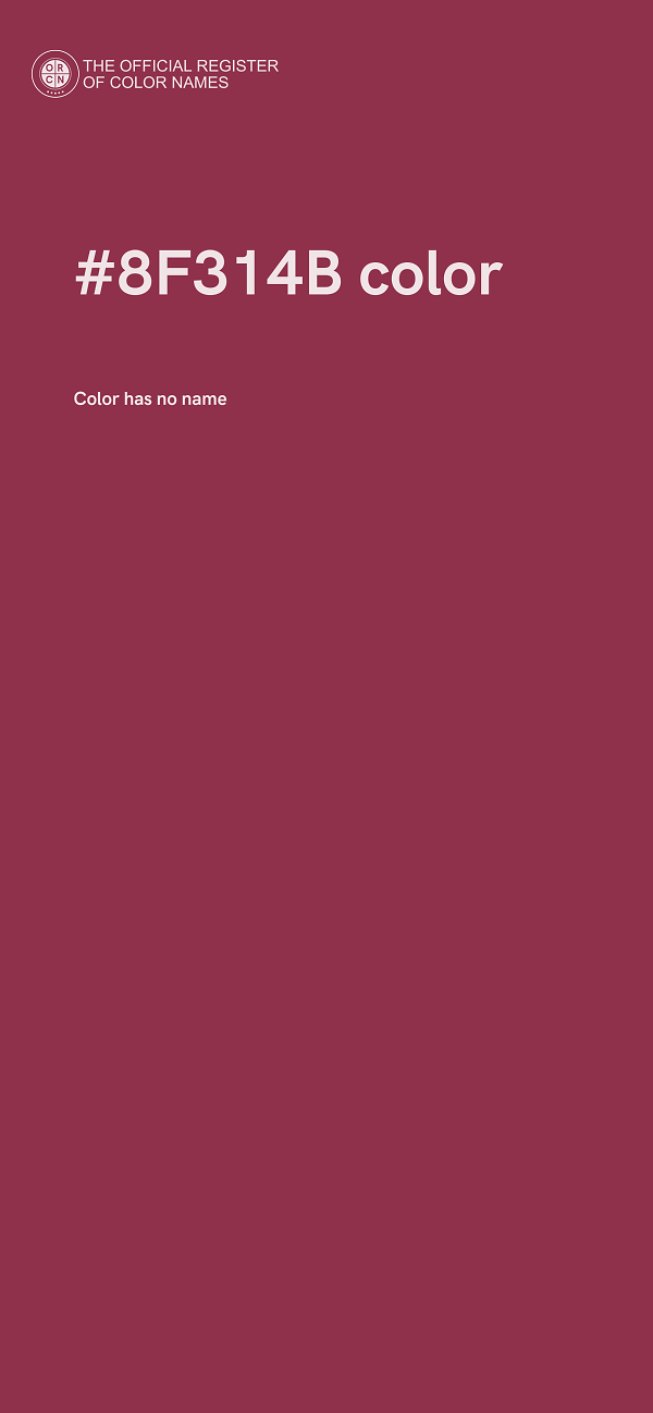 #8F314B color image