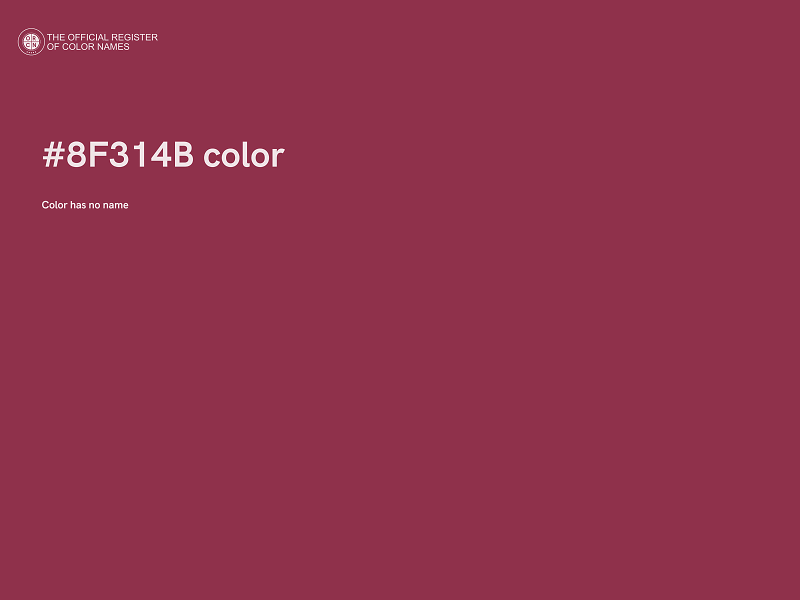 #8F314B color image
