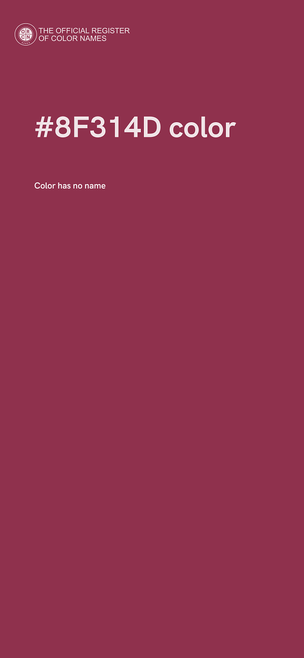 #8F314D color image