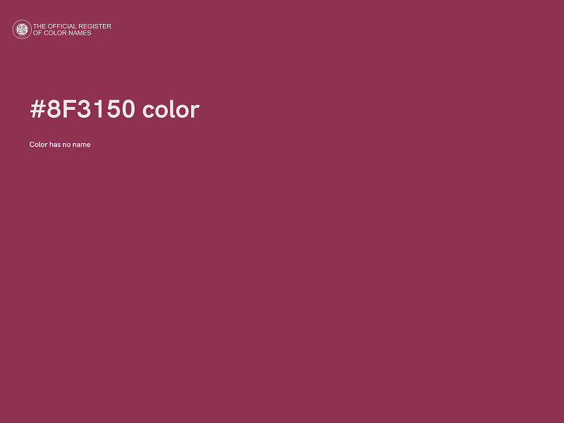 #8F3150 color image