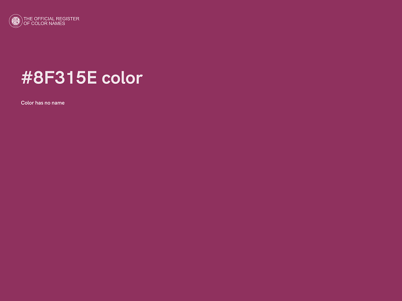 #8F315E color image