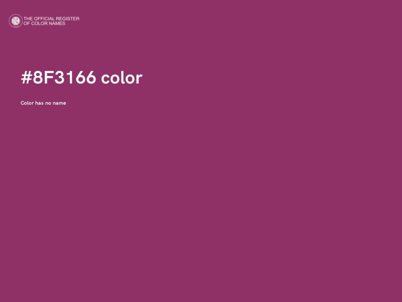 #8F3166 color image