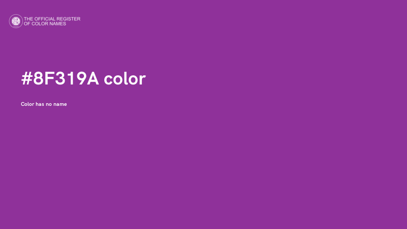 #8F319A color image