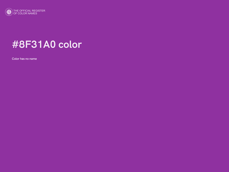 #8F31A0 color image