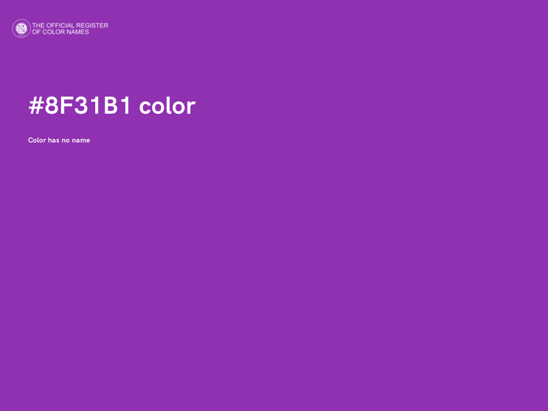 #8F31B1 color image