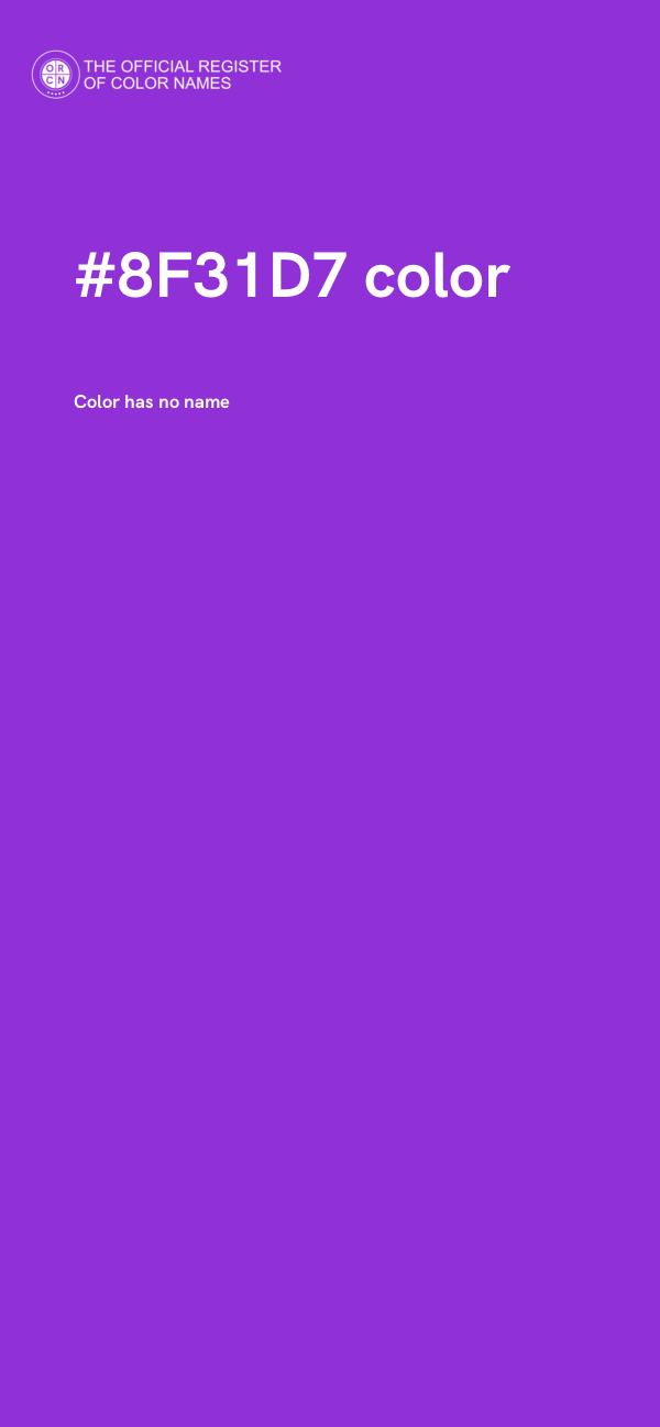 #8F31D7 color image