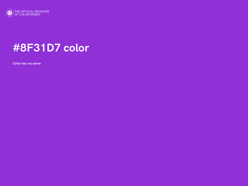 #8F31D7 color image